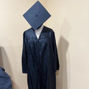Penn State University Graduation cap and gown